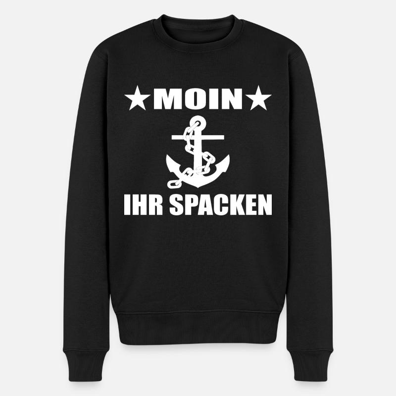 Moin - Männer Premium Bio Pullover - Schwarz