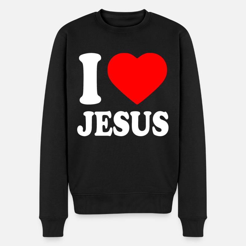 I love jesus - Pull Premium bio Homme - noir