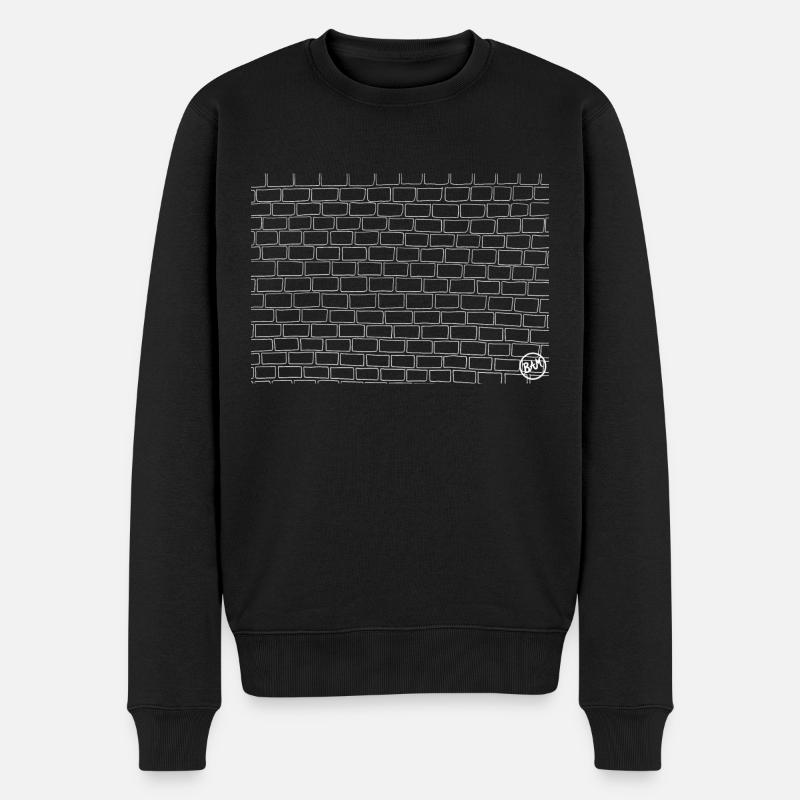 *BAM* be_solid - Männer Premium Bio Pullover - Schwarz