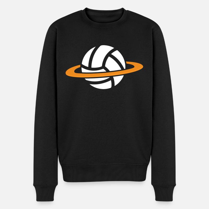 handball handballspieler handball-galaxy - Männer Premium Bio Pullover - Schwarz