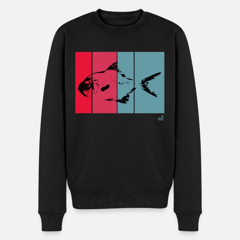 Beryx decadactylus - Männer Premium Bio Pullover - Schwarz