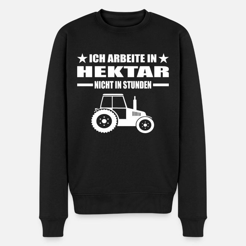 Traktor - Männer Premium Bio Pullover - Schwarz