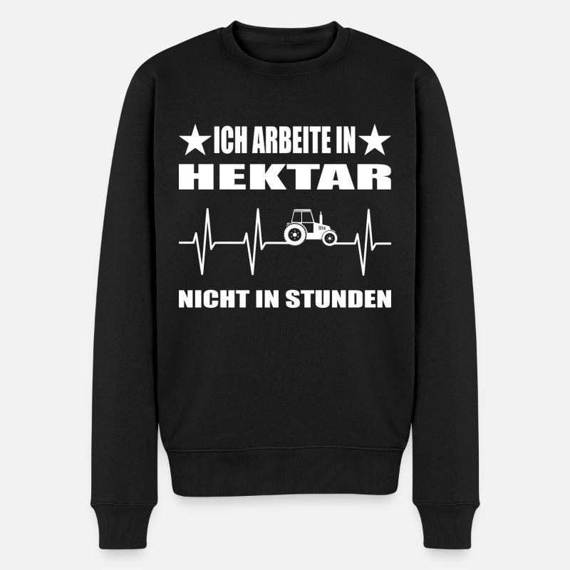 Traktor - Männer Premium Bio Pullover - Schwarz
