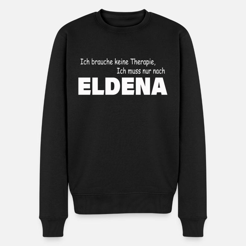 Therapie ELDENA - Männer Premium Bio Pullover - Schwarz