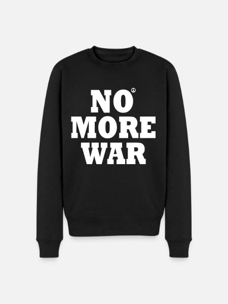 No more war - Men's Premium Organic Jumper - black