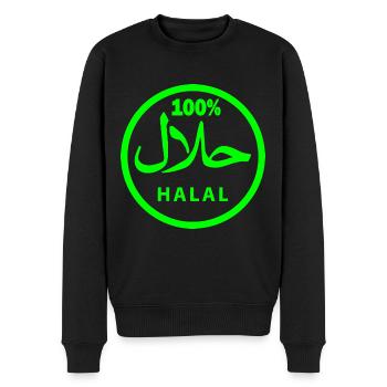 Halal - Männer Premium Bio Pullover - Schwarz - Vorne - Nico (187cm)