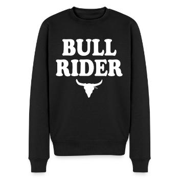 Bull rider - Pull Premium bio Homme - noir - Devant - Nico (187cm)