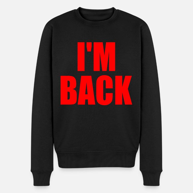 Im back - Pull Premium bio Homme - noir