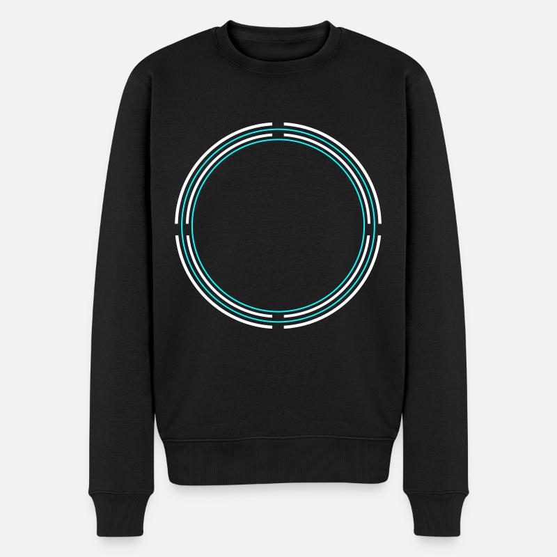 Icône de cercle - Pull Premium bio Homme - noir