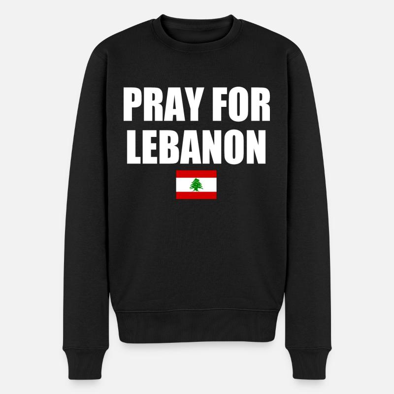 Pray for lebanon - Pull Premium bio Homme - noir