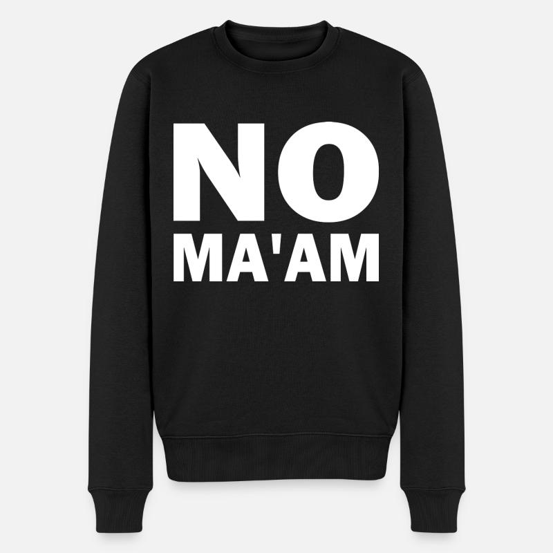 no ma'am - Pull Premium bio Homme - noir
