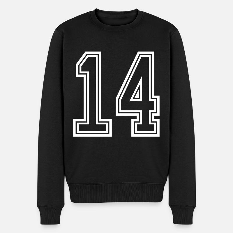 Symbole numérique 14 - Pull Premium bio Homme - noir