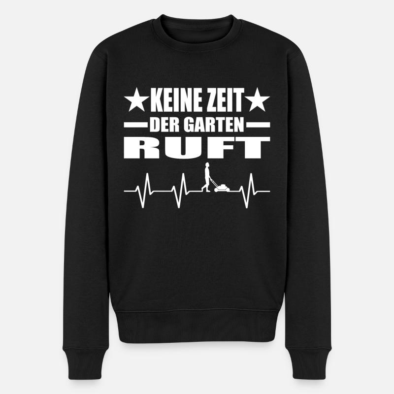 Garten - Männer Premium Bio Pullover - Schwarz
