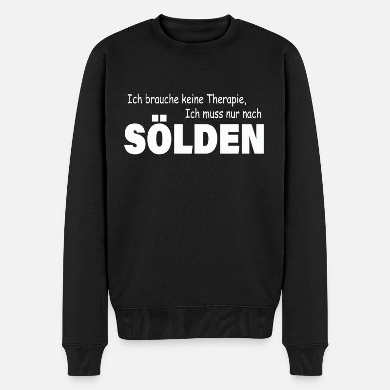Therapie SÖLDEN - Männer Premium Bio Pullover - Schwarz