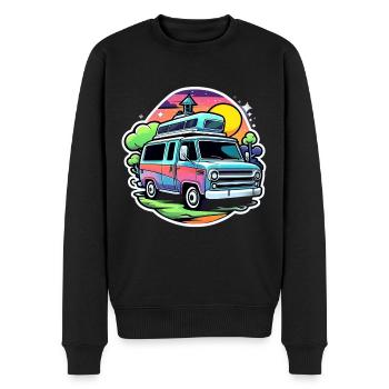 Camping-car Camping-car Camping - Pull Premium bio Homme - noir - Devant - Nico (187cm)