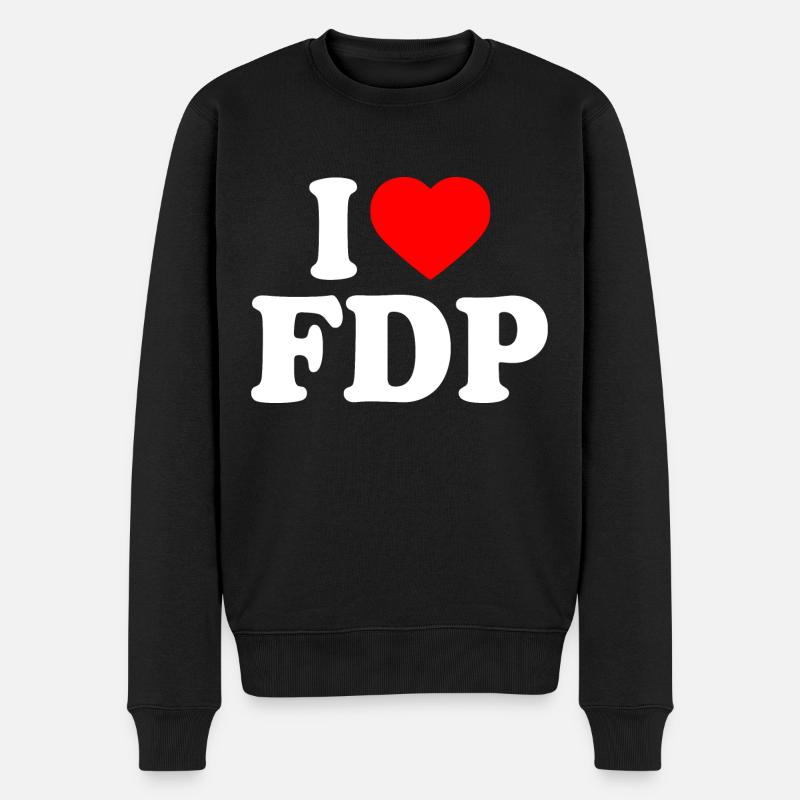 j'adore fdp - Pull Premium bio Homme - noir