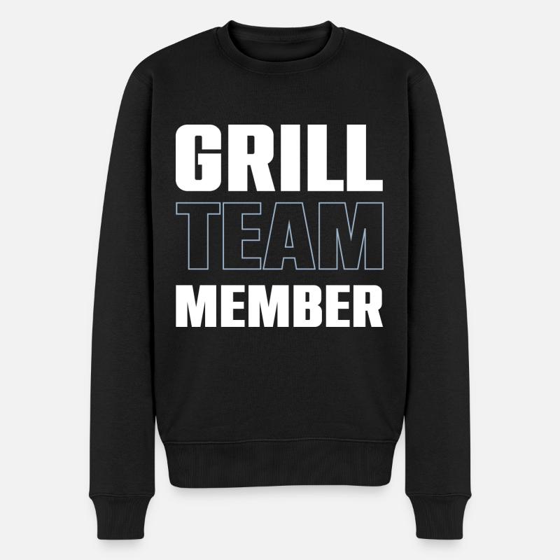 Grill Team - Männer Premium Bio Pullover - Schwarz