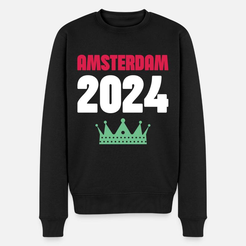 Vacances à Amsterdam 2024 - Pull Premium bio Homme - noir