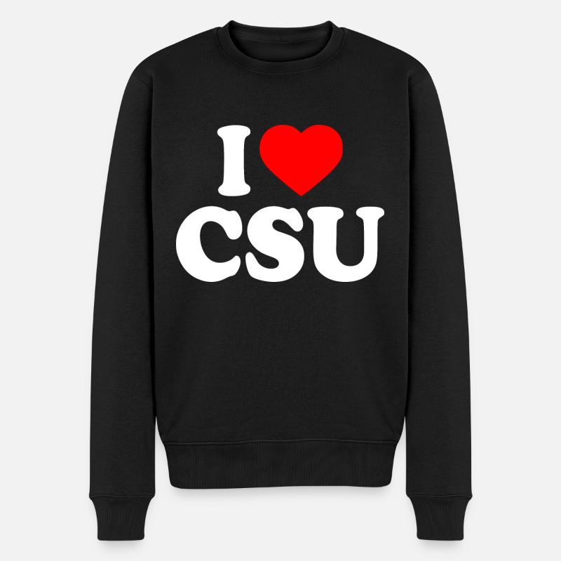 J’adore csu - Pull Premium bio Homme - noir
