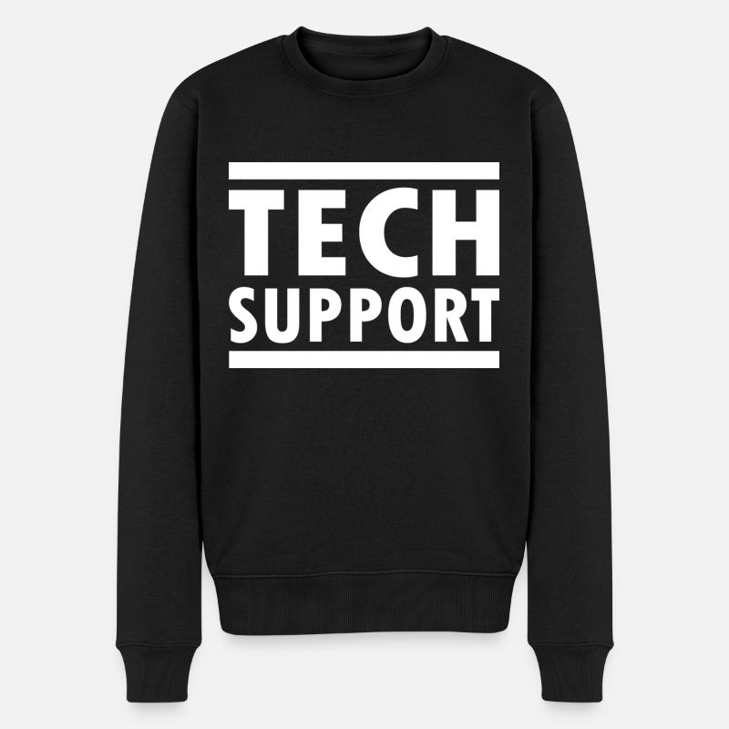 tech support - Pull Premium bio Homme - noir