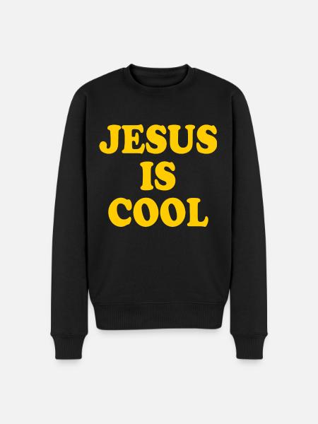 Jesus is cool - Men's Premium Organic Jumper - black
