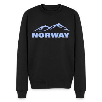 NORWAY - Männer Premium Bio Pullover - Schwarz - Vorne - Nico (187cm)