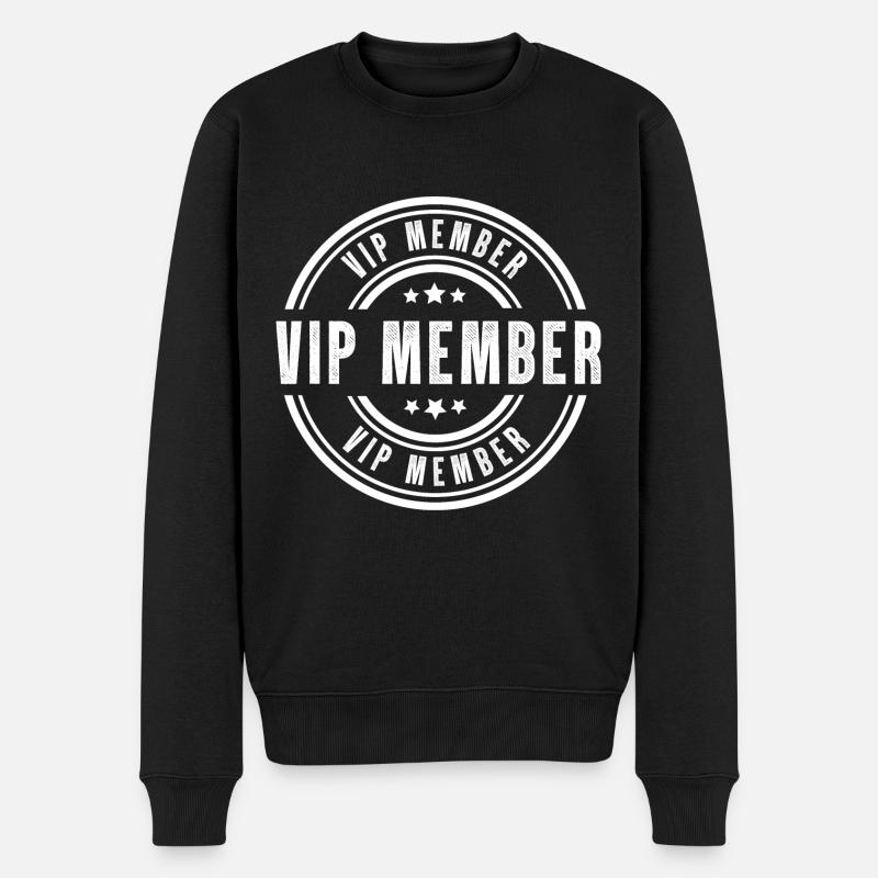 Tampon de membre VIP - Pull Premium bio Homme - noir