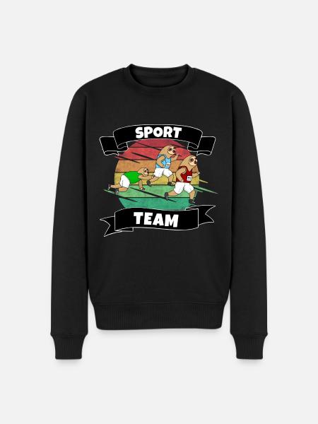 Sport team - Men's Premium Organic Jumper - black