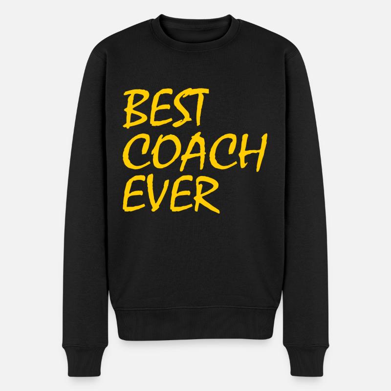 Best coach ever - Pull Premium bio Homme - noir