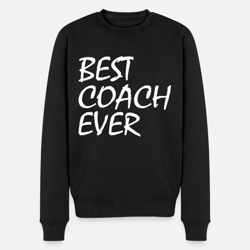 Best coach ever - Pull Premium bio Homme - noir