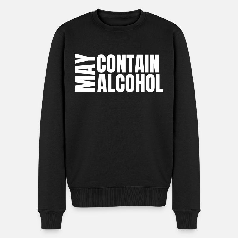 Peut contenir de l’alcool - Pull Premium bio Homme - noir
