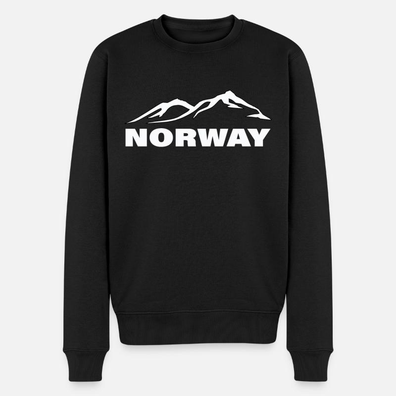 NORVÈGE - Pull Premium bio Homme - noir