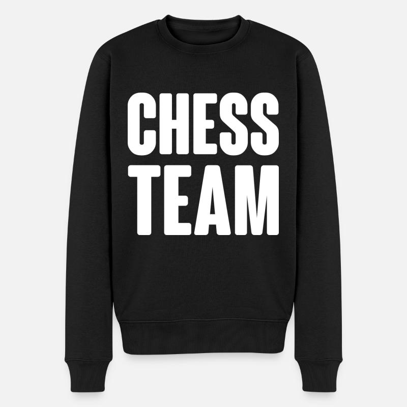 Chess Team - Männer Premium Bio Pullover - Schwarz