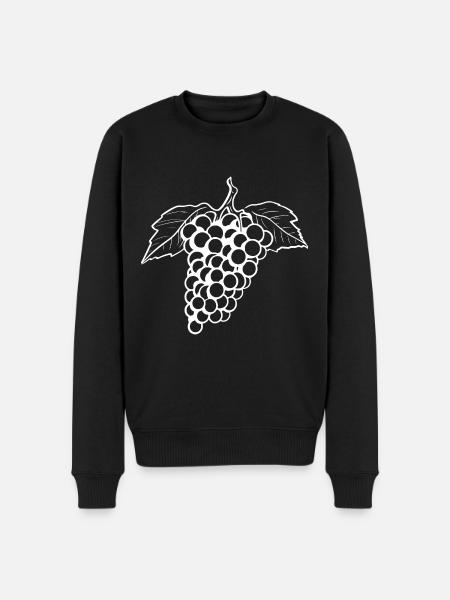 Grapes Fruits - Men's Premium Organic Jumper - black