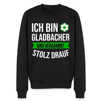 Mönchengladbach Gladbacher - Men's Premium Organic Jumper - black - Front - Nico (187cm)