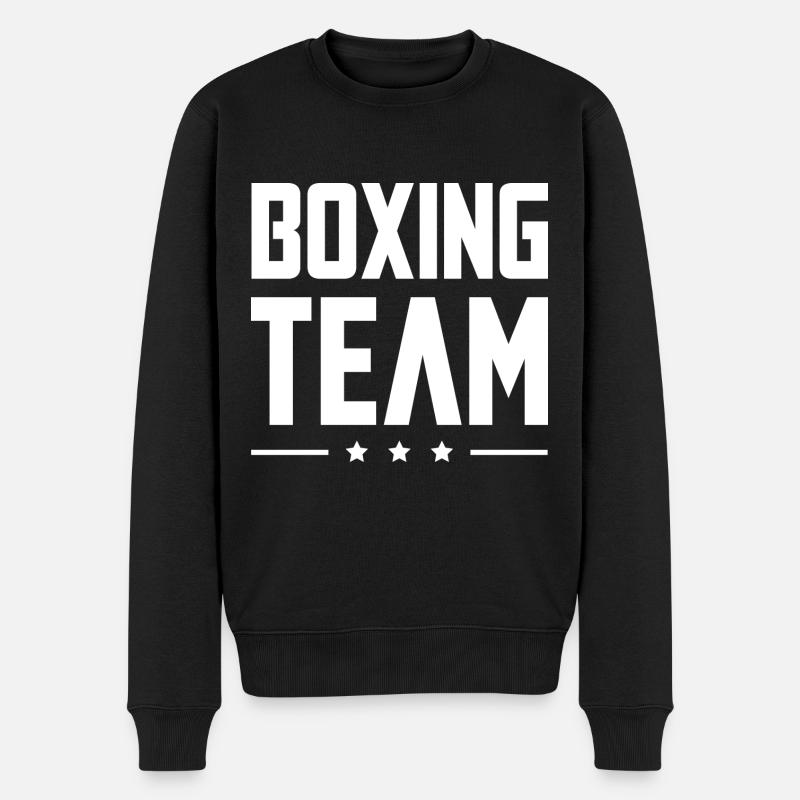 Boxing Team - Männer Premium Bio Pullover - Schwarz