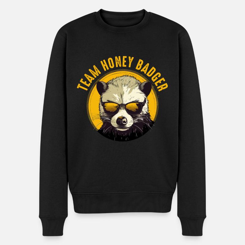 L’équipe Honey Badger - Pull Premium bio Homme - noir