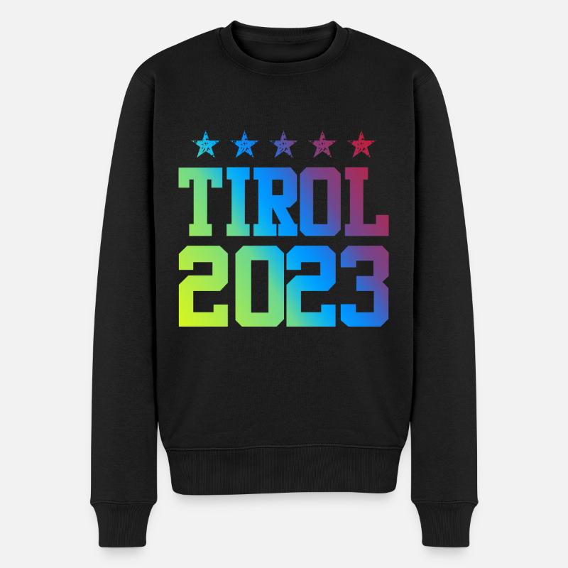 Tirol 2023 - Männer Premium Bio Pullover - Schwarz