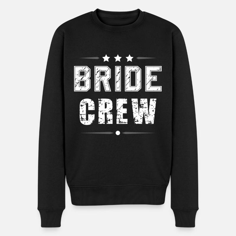 Bride Crew - Männer Premium Bio Pullover - Schwarz