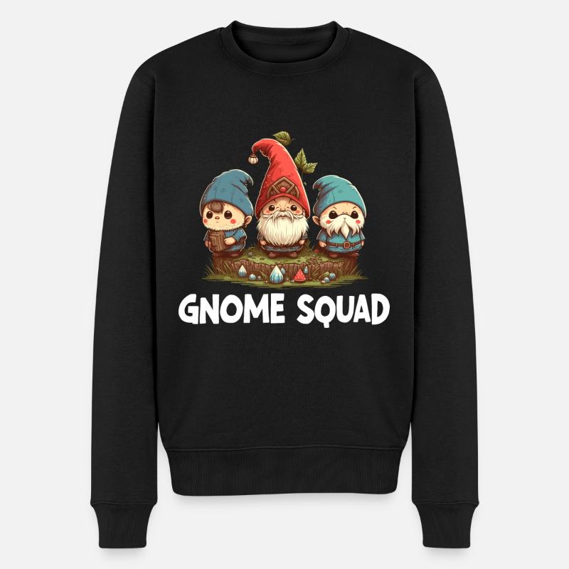 Escouade Gnome - Pull Premium bio Homme - noir
