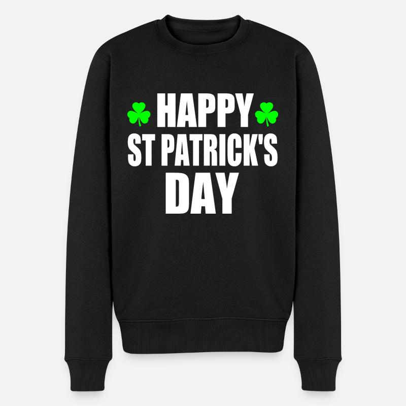 happy st patrick's day - Pull Premium bio Homme - noir
