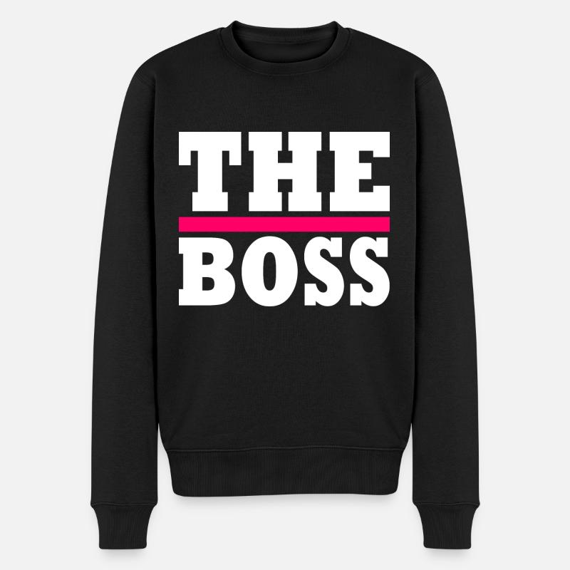 The boss - Männer Premium Bio Pullover - Schwarz