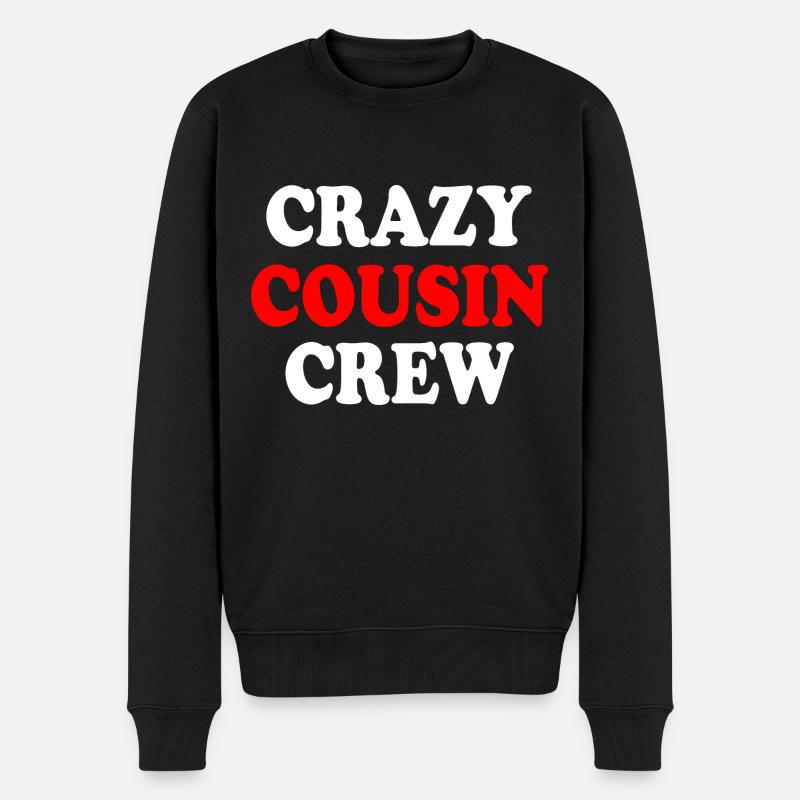Crazy cousin crew - Pull Premium bio Homme - noir