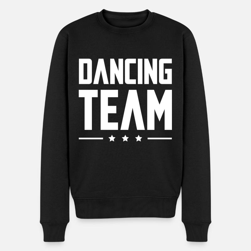 Dancing Team - Männer Premium Bio Pullover - Schwarz
