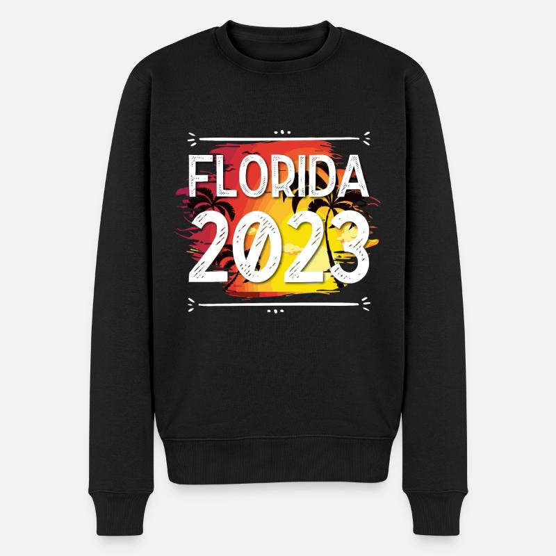Florida 2023 - Männer Premium Bio Pullover - Schwarz