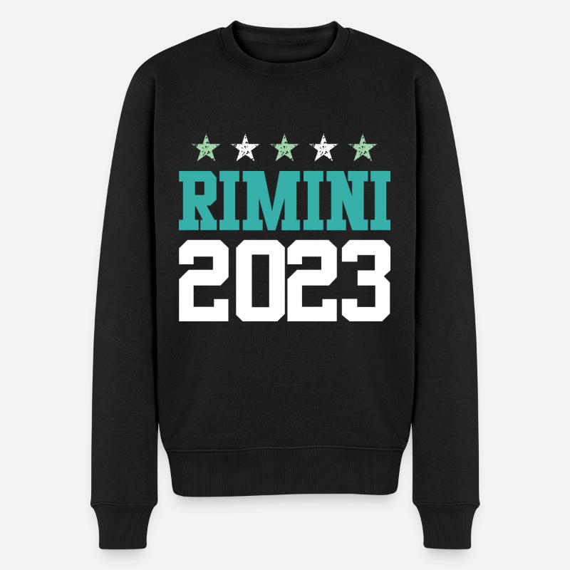 Rimini 2023 - Männer Premium Bio Pullover - Schwarz