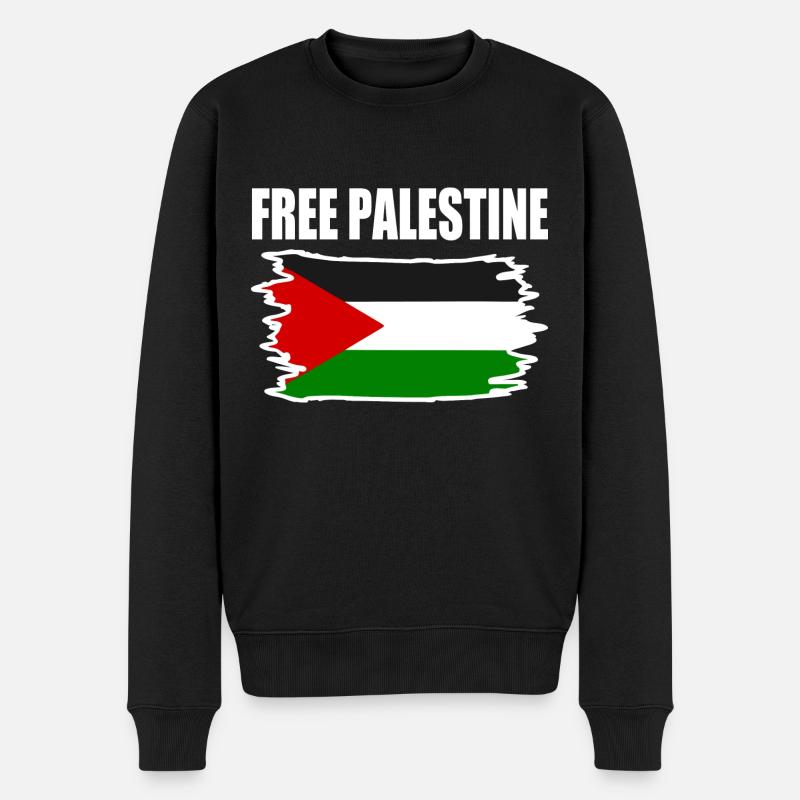 Free palestine - Pull Premium bio Homme - noir