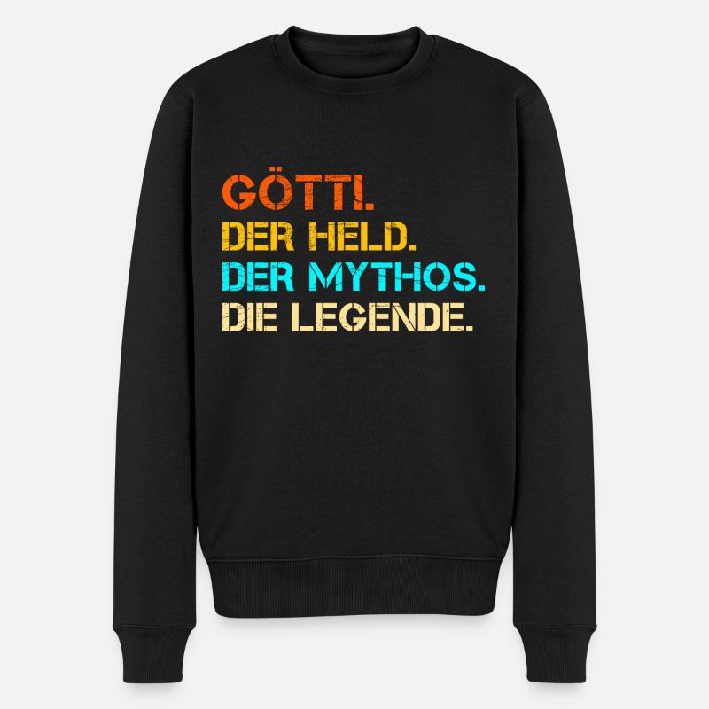 Götti - Pull Premium bio Homme - noir