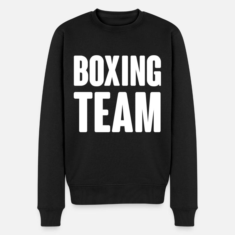 Boxing Team - Männer Premium Bio Pullover - Schwarz