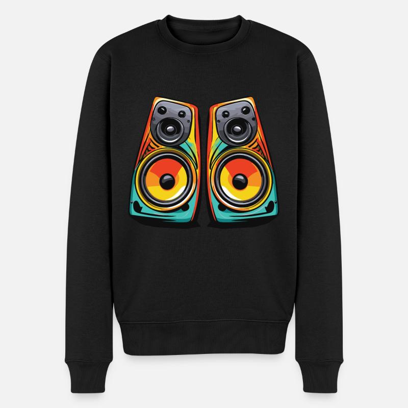 Boîtes à musique pour basse - Pull Premium bio Homme - noir